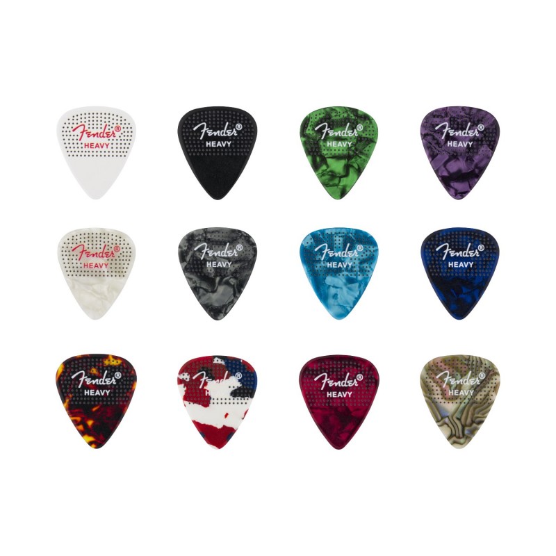 Fender Dotted Celluloid Picks Heavy - Kostki do gitary 12 szt. Fender Dotted Celluloid Picks Heavy - Kostki do gitary 12 szt.