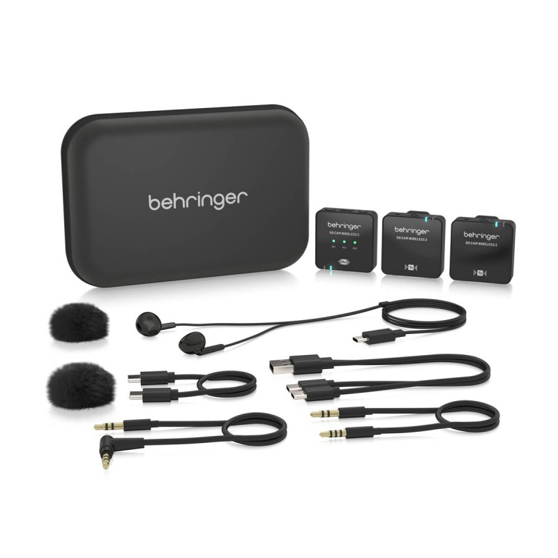 Behringer GO CAM WIRELESS 2 Bezprzewodowy system mikrofonowy - 1 - Zestawy bezprzewodowe - Cyfrowy, podwójny bezprzewodowy syste Behringer GO CAM WIRELESS 2 Bezprzewodowy system mikrofonowy - 1 - Zestawy bezprzewodowe - Cyfrowy, podwójny bezprzewodowy syste