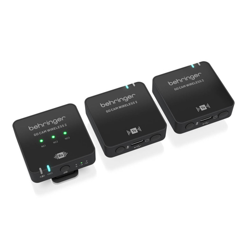 Behringer GO CAM WIRELESS 2 Bezprzewodowy system mikrofonowy - 3 - Zestawy bezprzewodowe - Cyfrowy, podwójny bezprzewodowy syste Behringer GO CAM WIRELESS 2 Bezprzewodowy system mikrofonowy - 3 - Zestawy bezprzewodowe - Cyfrowy, podwójny bezprzewodowy syste