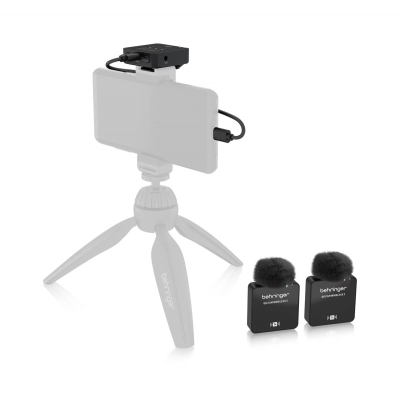 Behringer GO CAM WIRELESS 2 Bezprzewodowy system mikrofonowy - 4 - Zestawy bezprzewodowe - Cyfrowy, podwójny bezprzewodowy syste Behringer GO CAM WIRELESS 2 Bezprzewodowy system mikrofonowy - 4 - Zestawy bezprzewodowe - Cyfrowy, podwójny bezprzewodowy syste