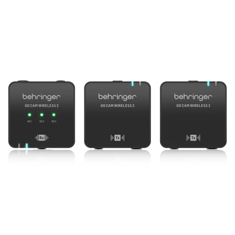 Behringer GO CAM WIRELESS 2 Bezprzewodowy system mikrofonowy - 5 - Zestawy bezprzewodowe - Cyfrowy, podwójny bezprzewodowy syste Behringer GO CAM WIRELESS 2 Bezprzewodowy system mikrofonowy - 5 - Zestawy bezprzewodowe - Cyfrowy, podwójny bezprzewodowy syste