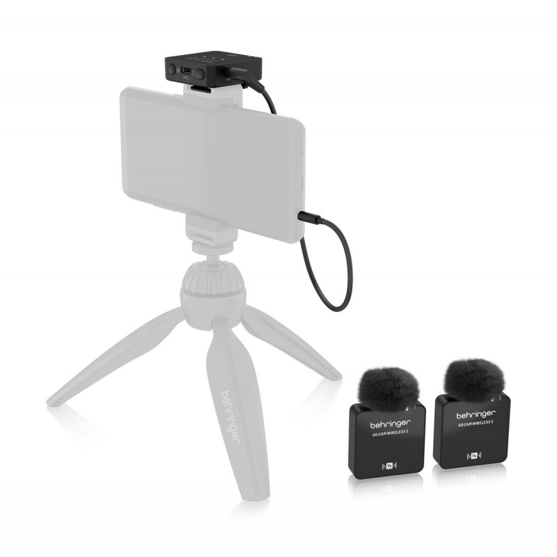 Behringer GO CAM WIRELESS 2 Bezprzewodowy system mikrofonowy - 6 - Zestawy bezprzewodowe - Cyfrowy, podwójny bezprzewodowy syste Behringer GO CAM WIRELESS 2 Bezprzewodowy system mikrofonowy - 6 - Zestawy bezprzewodowe - Cyfrowy, podwójny bezprzewodowy syste