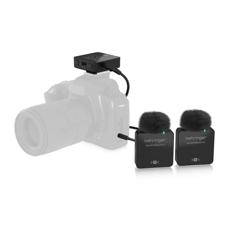 Behringer GO CAM WIRELESS 2 Bezprzewodowy system mikrofonowy - 7 - Zestawy bezprzewodowe - Cyfrowy, podwójny bezprzewodowy syste Behringer GO CAM WIRELESS 2 Bezprzewodowy system mikrofonowy - 7 - Zestawy bezprzewodowe - Cyfrowy, podwójny bezprzewodowy syste