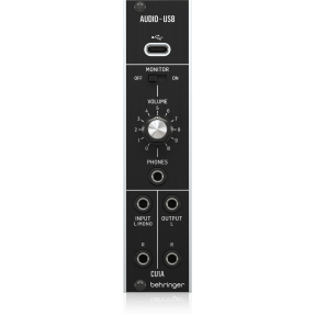 Behringer CU1A moduł USB do syntezatorów modularnych - 1 - Moduły syntezatora - Behringer CU1A – Interfejs Audio USB 2×2 w forma