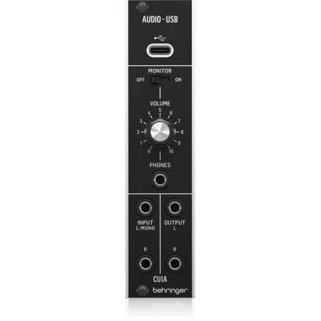Behringer CU1A moduł USB do syntezatorów modularnych - 1 - Moduły syntezatora - Behringer CU1A – Interfejs Audio USB 2×2 w forma
