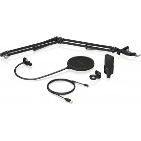 Behringer D2 PODCAST BUNDLE - mikrofon USB/XLR z akcesoriami - 1 - Mikrofony studyjne - Zestaw Behringer D3 Podcast Bundle jest