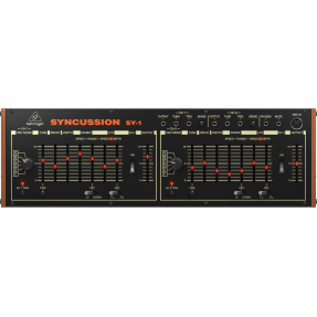 Behringer SYNCUSSION SY-1 - Syntezator analogowy perkusyjny - 1 - Syntezatory - Podwójny analogowy syntezator perkusyjny Classic