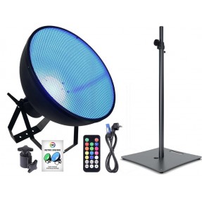 Light4Me Retro 500 RGBA IR Reflektor sceniczny retro + solidny statyw