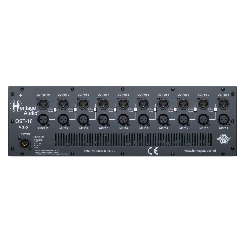 Heritage Audio OST-10 v2.0 - Obudowa rack dla modułów serii 500 Heritage Audio OST-10 v2.0 - Obudowa rack dla modułów serii 500