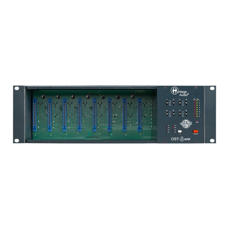 Heritage Audio OST-8 ADAT - Obudowa rack dla modułów serii 500 z wyjściem ADAT Heritage Audio OST-8 ADAT - Obudowa rack dla modułów serii 500 z wyjściem ADAT