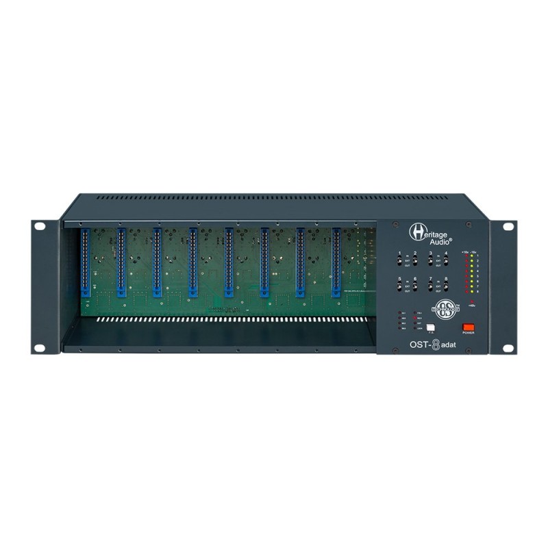 Heritage Audio OST-8 ADAT - Obudowa rack dla modułów serii 500 z wyjściem ADAT Heritage Audio OST-8 ADAT - Obudowa rack dla modułów serii 500 z wyjściem ADAT
