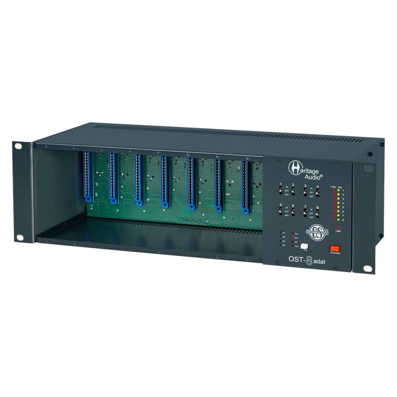 Heritage Audio OST-8 ADAT - Obudowa rack dla modułów serii 500 z wyjściem ADAT Heritage Audio OST-8 ADAT - Obudowa rack dla modułów serii 500 z wyjściem ADAT