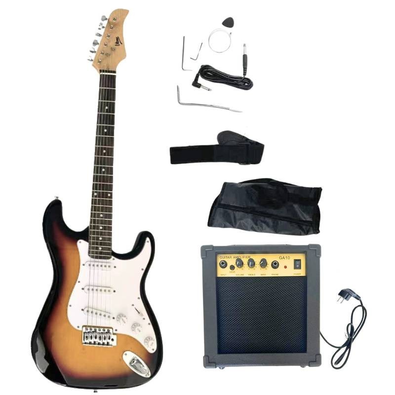 V-Tone ESST39 SB - Gitara elektryczna 4/4 Stratocaster 39" SSS + wzmacniacz gitarowy V-Tone ESST39 SB - Gitara elektryczna 4/4 Stratocaster 39" SSS + wzmacniacz gitarowy