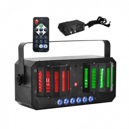 LIGHT4ME Derby MIX Strobo Laser - multiefekt LED