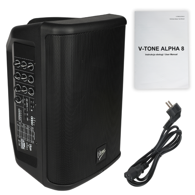 V-Tone ALPHA 8 - Kolumna aktywna akumulatorowa 8" Bluetooth