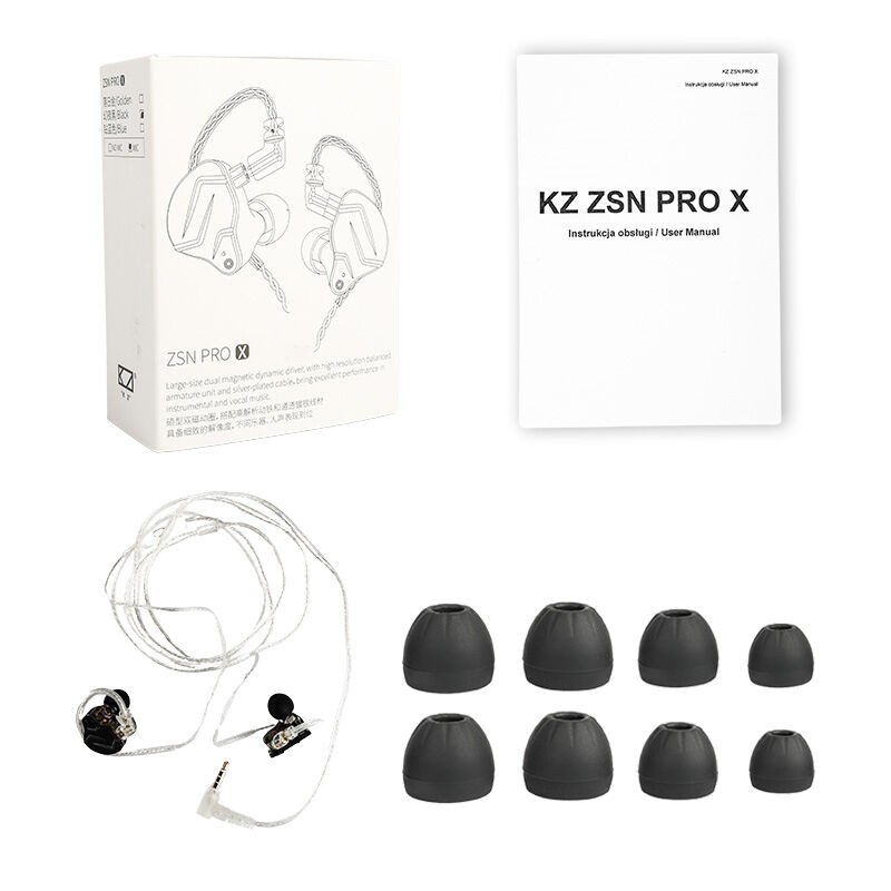 KZ ZSN PRO X MIC - Słuchawki douszne przewodowe KZ ZSN PRO X MIC - Słuchawki douszne przewodowe