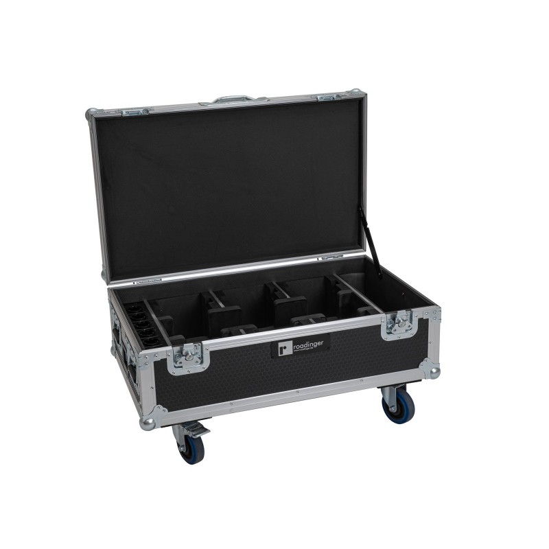 Roadinger Flightcase 6x AKKU UP-4 QCL Spot QuickDMX MK2 - Skrzynia transportowa Roadinger Flightcase 6x AKKU UP-4 QCL Spot QuickDMX MK2 - Skrzynia transportowa