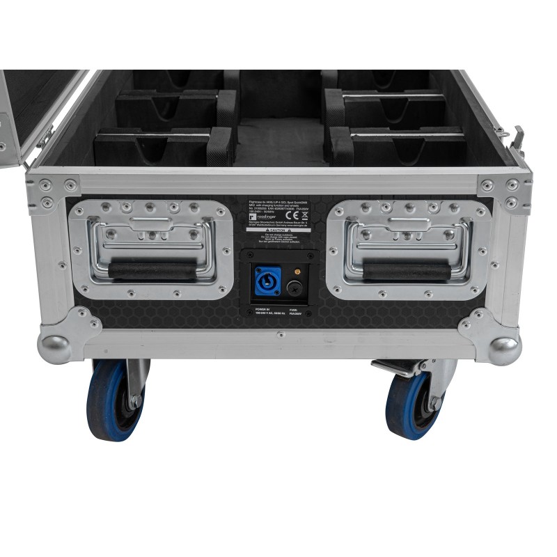 Roadinger Flightcase 6x AKKU UP-4 QCL Spot QuickDMX MK2 - Skrzynia transportowa Roadinger Flightcase 6x AKKU UP-4 QCL Spot QuickDMX MK2 - Skrzynia transportowa