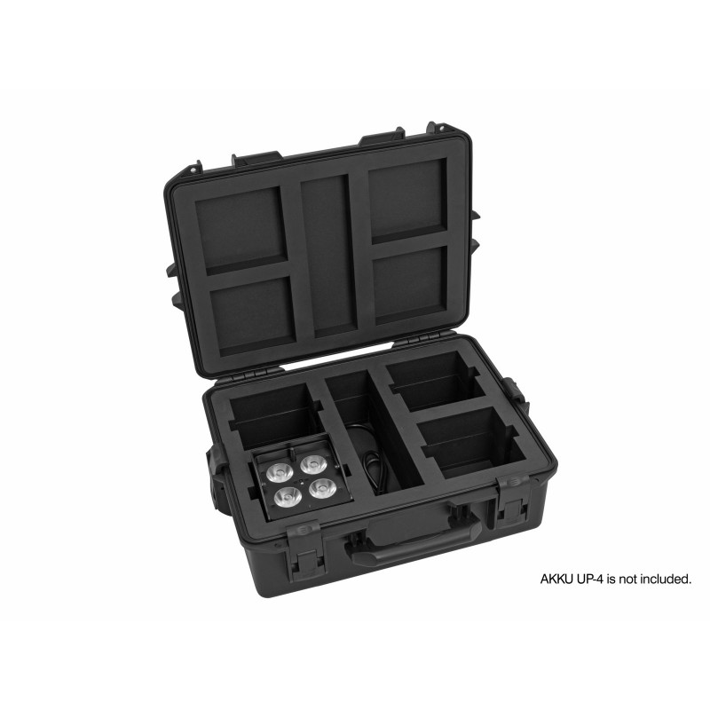 Roadinger Case for 4x AKKU UP-4 QCL Spot QuickDMX MK2 - Skrzynia transportowa Roadinger Case for 4x AKKU UP-4 QCL Spot QuickDMX MK2 - Skrzynia transportowa