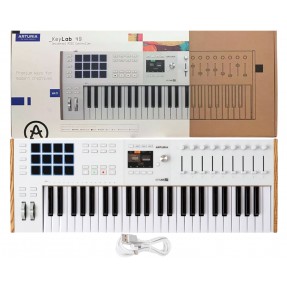 Arturia KeyLab 49 mk3 White - kontroler MIDI - 1 - Klawiatury, Kontrolery MIDI - KeyLab mk3 49 White to uniwersalny kontroler MI