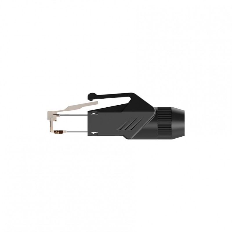 Roxtone RJ45C5E-PH-BK - Wtyk typu RJ45 z osłoną Roxtone RJ45C5E-PH-BK - Wtyk typu RJ45 z osłoną
