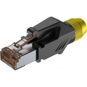 Roxtone RJ45C5E-PH-YL - Wtyk typu RJ45 z osłoną