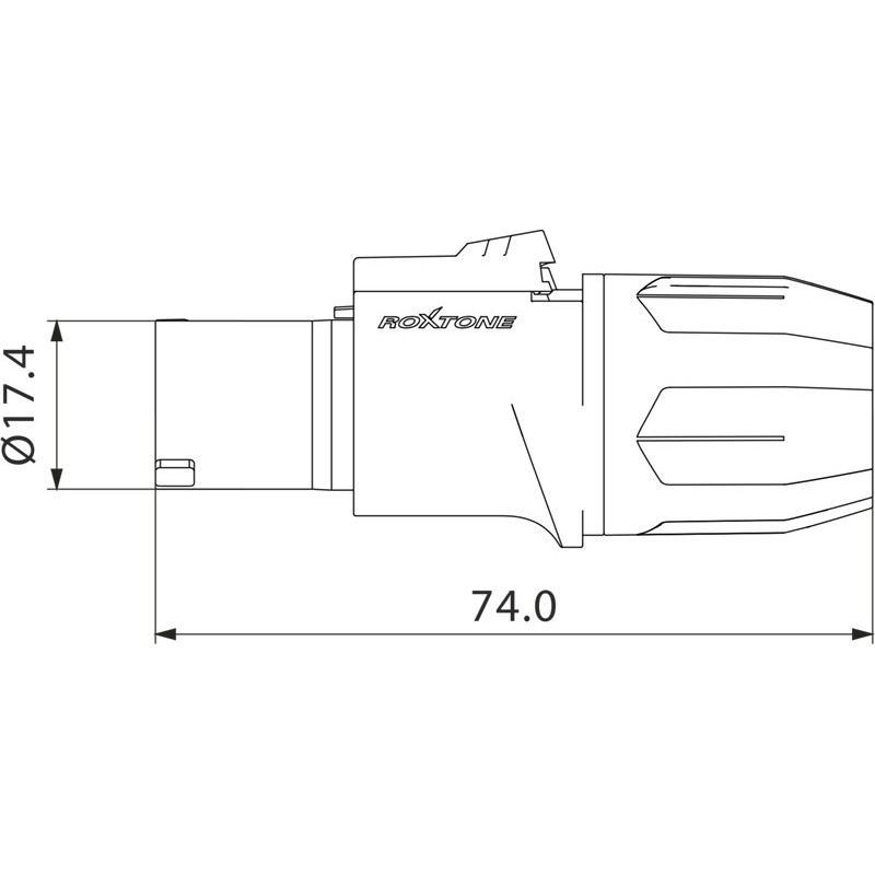 Roxtone RS4FP-YL - Wtyk głośnikowy 4-pin Roxtone RS4FP-YL - Wtyk głośnikowy 4-pin