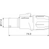 Roxtone RS4FP-YL - Wtyk głośnikowy 4-pin