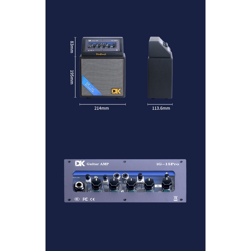 DK Technology iG-15Pro - Wzmacniacz do gitary elektrycznej DK Technology iG-15Pro - Wzmacniacz do gitary elektrycznej