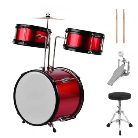 Kera Audio ZPD-3-Red - Zestaw perkusyjny dla dzieci