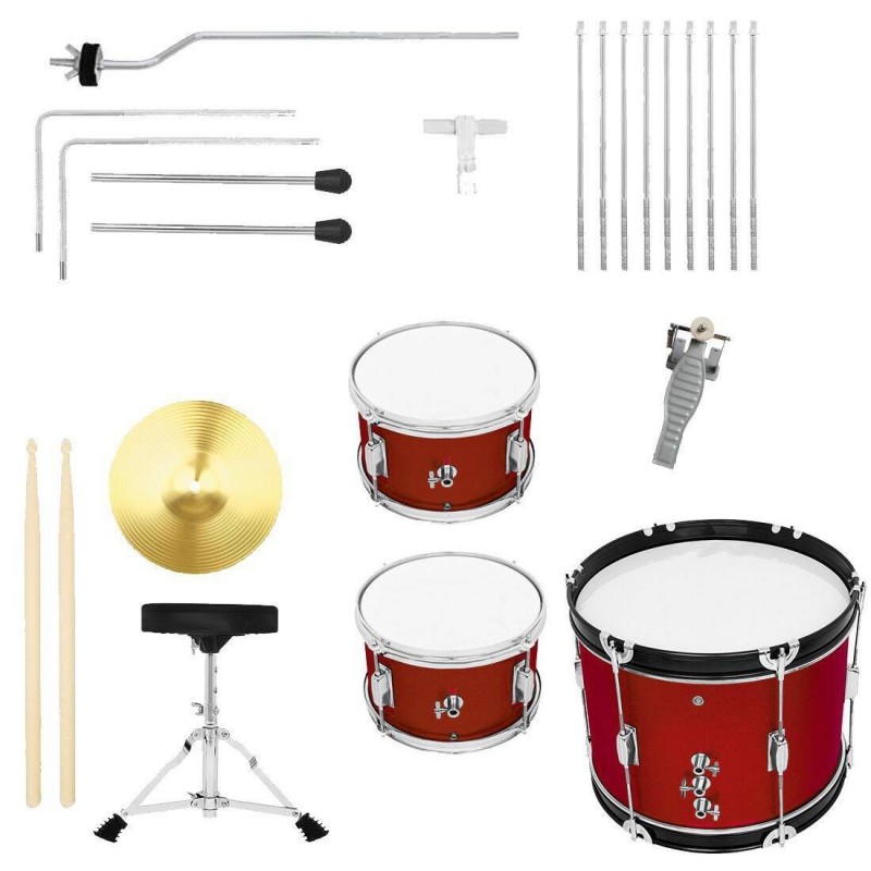 Kera Audio ZPD-3-Red - Zestaw perkusyjny dla dzieci Kera Audio ZPD-3-Red - Zestaw perkusyjny dla dzieci