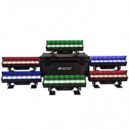 American DJ ElectraPix Bar 8 Pak Belki LED BAR zestaw - 1 - Belki LED BAR - Belki LED BAR ElectraPix Bar 8 Pak to kompleksowe ro