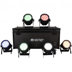 American DJ ElectraPix Par 7 Pak Akumulatorowe Reflektory PAR LED zestaw - 1 - Zestawy Oświetleniowe - Akumulatorowe Reflektory
