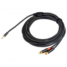 Proel CHLP215LU10XL - Kabel Jack Stereo 3,5 mm - 2x RCA 10m - 1 - Kable Jack - RCA - Profesjonalny zmontowany kabel audio Y z wt