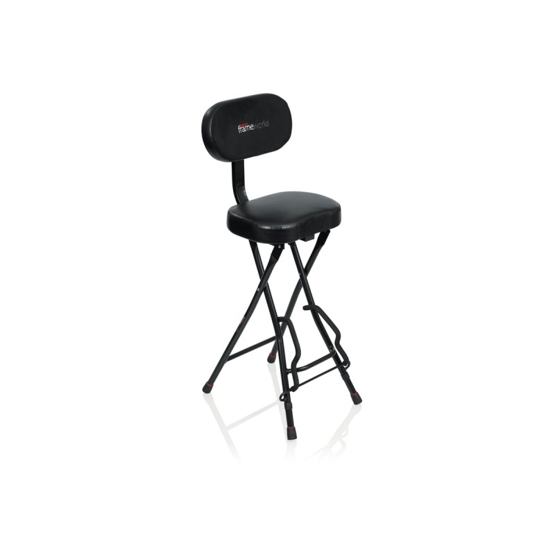 Gator Frameworks GFW-GTR-SEAT - Krzesło na gitarzysty ze statywem Gator Frameworks GFW-GTR-SEAT - Krzesło na gitarzysty ze statywem