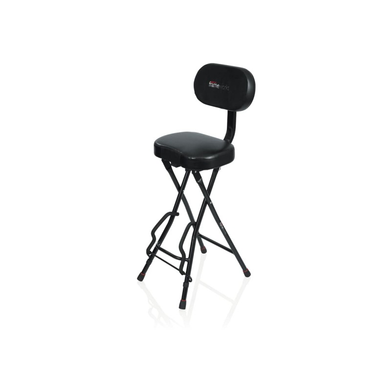 Gator Frameworks GFW-GTR-SEAT - Krzesło na gitarzysty ze statywem Gator Frameworks GFW-GTR-SEAT - Krzesło na gitarzysty ze statywem