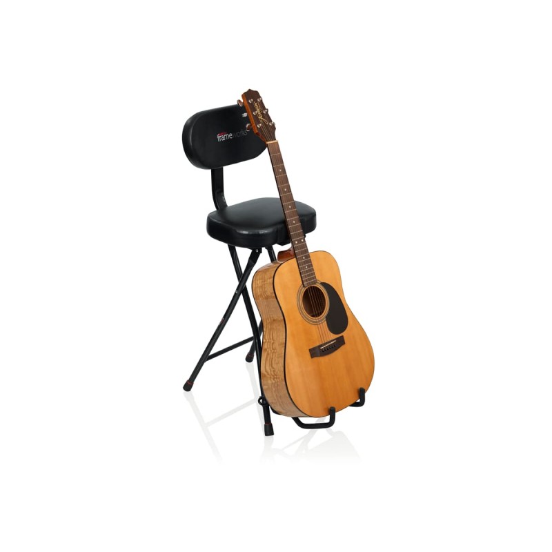 Gator Frameworks GFW-GTR-SEAT - Krzesło na gitarzysty ze statywem Gator Frameworks GFW-GTR-SEAT - Krzesło na gitarzysty ze statywem