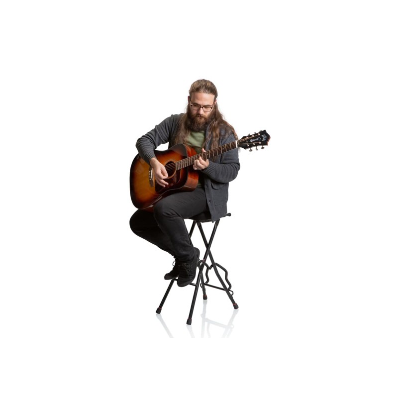Gator Frameworks GFW-GTRSTOOL - Stołek dla gitarzysty ze statywem