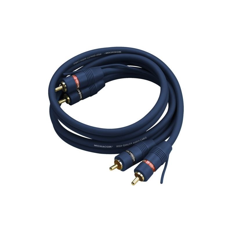 Monacor AC-080slsBL - kabel RCA 0.8m