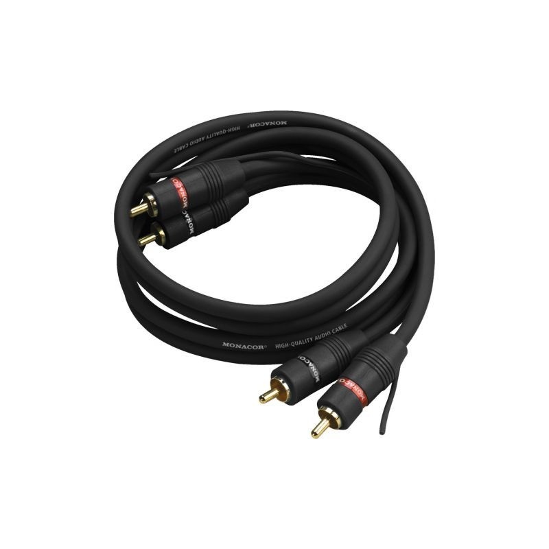 Monacor AC-080slsSW - kabel RCA 0,8m
