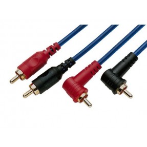 Monacor AC-082slsBL - Kabel RCA, kątowy