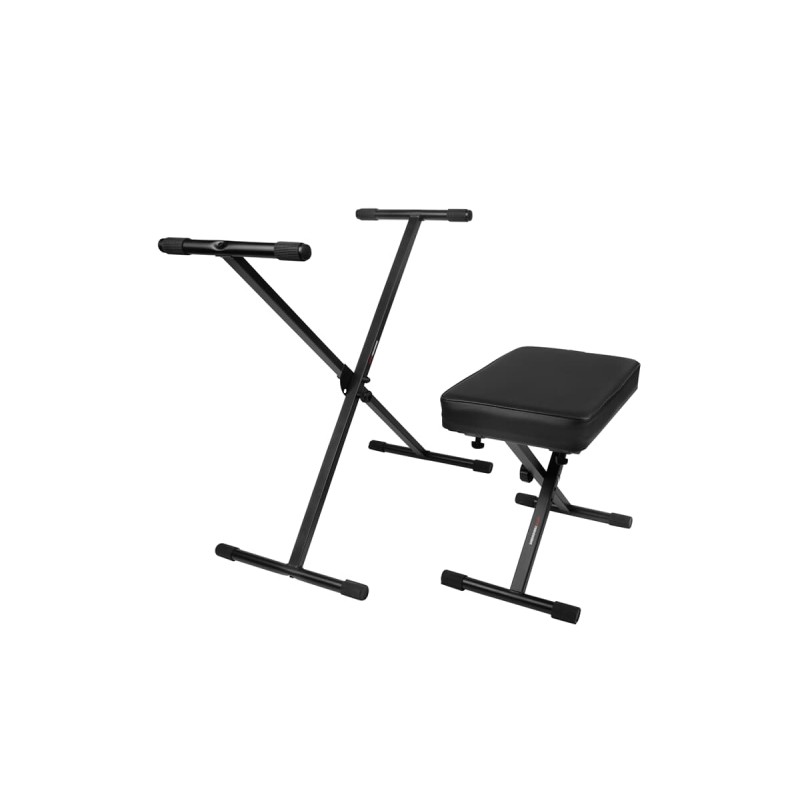 Gator Frameworks GFW-KEYBENCH-SET - Siedzisko do keyboardu i statyw typu X Gator Frameworks GFW-KEYBENCH-SET - Siedzisko do keyboardu i statyw typu X