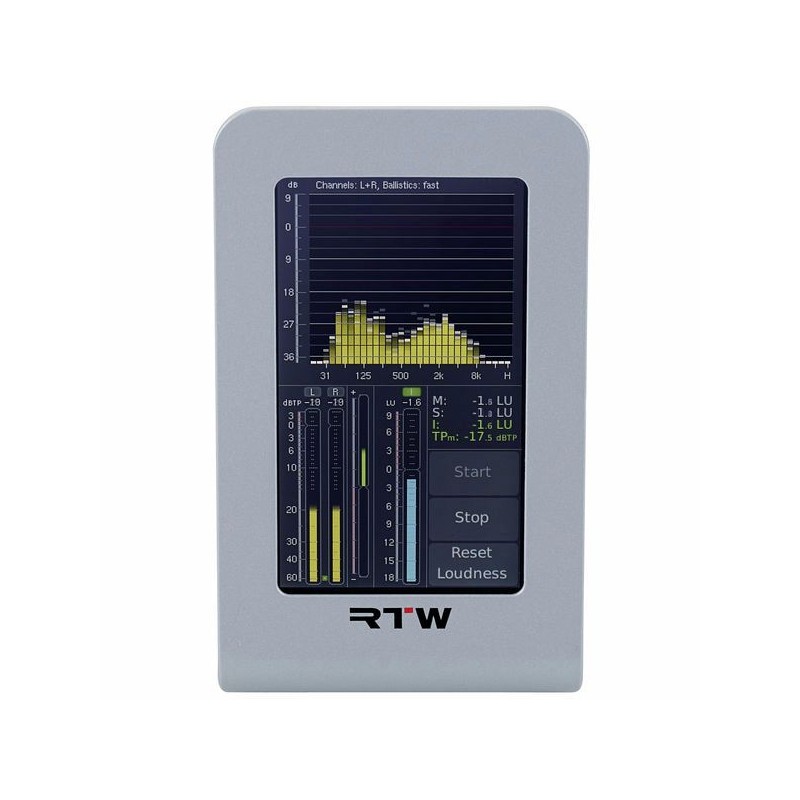 RTW TM3-Primus Miernik sygnału - 3 - Inne sprzęty do studia - Miernik głośności i poziomu stereo, 4,3-calowy pojemnościowy ekran RTW TM3-Primus Miernik sygnału - 3 - Inne sprzęty do studia - Miernik głośności i poziomu stereo, 4,3-calowy pojemnościowy ekran