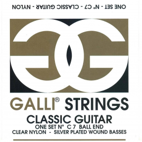 Galli Strings C-007 Nylon Ball End Normal struny do gitary klasycznej - 1 - Strona główna - Wyprodukowane we Włoszech struny do 
