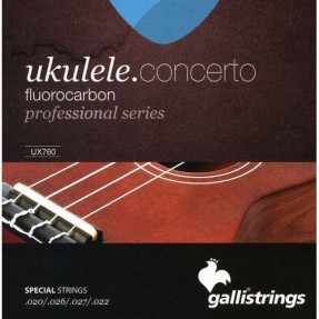 Galli Strings UX760 struny do ukulele koncertowego - 1 - Struny gitarowe - Zestaw strun do ukulele koncertowegom mocne struny: G