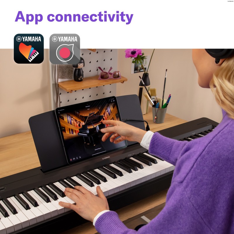 Yamaha P-145BT - Pianino cyfrowe z Bluetooth - 9 - Pianina cyfrowe - Pianino cyfrowe P-145BT jest wyposażone w wbudowaną funkcję