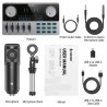 DONNER PODCAST BUNDLE - Zestaw podcast z mikrofonem - 1 - Mikrofony studyjne - Zestaw do podcastu, mikser audio (Podcard), mikro DONNER PODCAST BUNDLE - Zestaw podcast z mikrofonem - 1 - Mikrofony studyjne - Zestaw do podcastu, mikser audio (Podcard), mikro