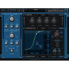 Blue Cat Audio Destructor 2 - Wtyczka do modelowania zniekształceń i symulacji wzmacniaczy (do pobrania)