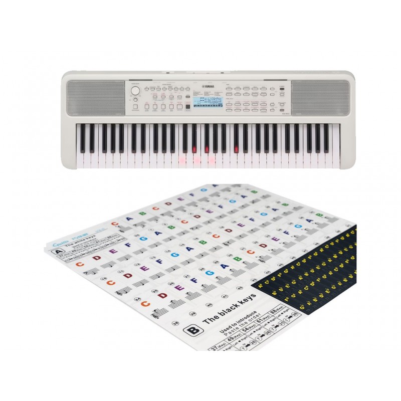 Keyboard Yamaha EZ-310 + naklejki z literową nazwą dźwięku Keyboard Yamaha EZ-310 + naklejki z literową nazwą dźwięku