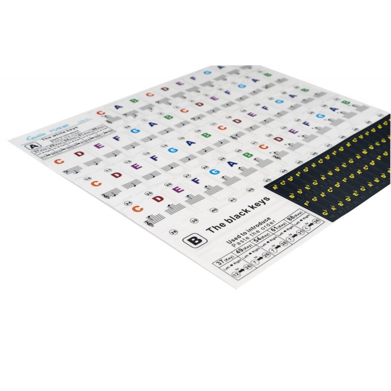 Keyboard Yamaha PSR-F52 + naklejki z literową nazwą dźwięku Keyboard Yamaha PSR-F52 + naklejki z literową nazwą dźwięku